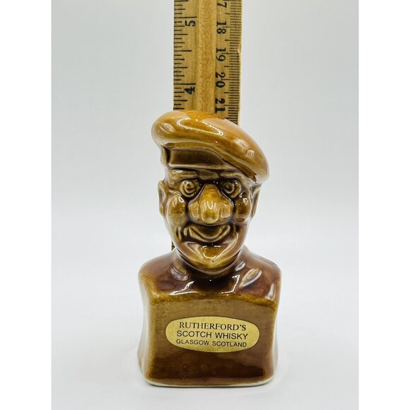 Rutherfords Scotch Whisky Old Jock Mini Novelty Decanter Empty 10cm Tall - Picture 6 of 6